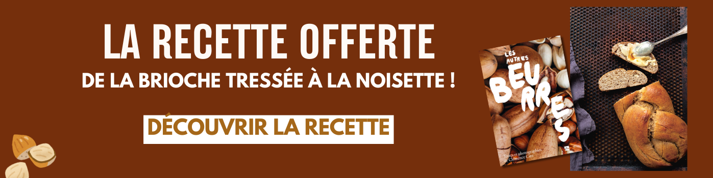 Recette offert de la brioche tressée à la noisette